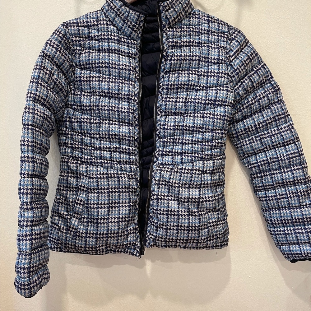 Puffer Jacket.Gingham 2 Sides Puffer Jacket - image 1